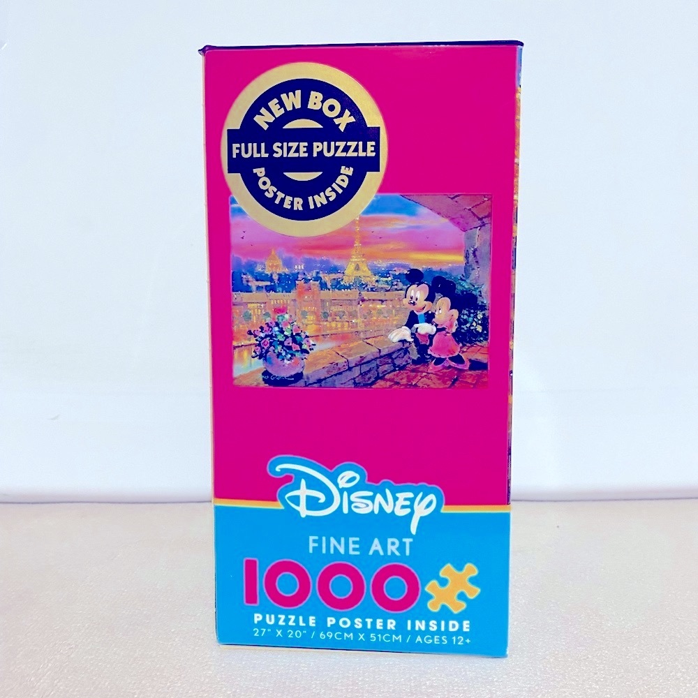 Disney Fine Art 1000 Piece w/Poster inside of Box.  New, sealed puzzle Bag.